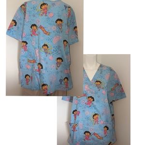Woman's large Dora scrub top